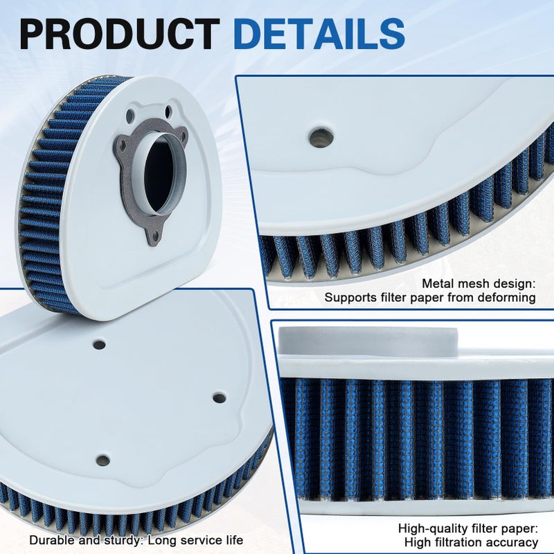 SOLLON 2963308 HD1508 Ultra Classic Air Filter Cleaner for 2008-2013 Harley Davidson Street Glide, Electra Glide, Road King, Road Glide Custom, Ultra Classic and other select models HD-1508 - Image 5